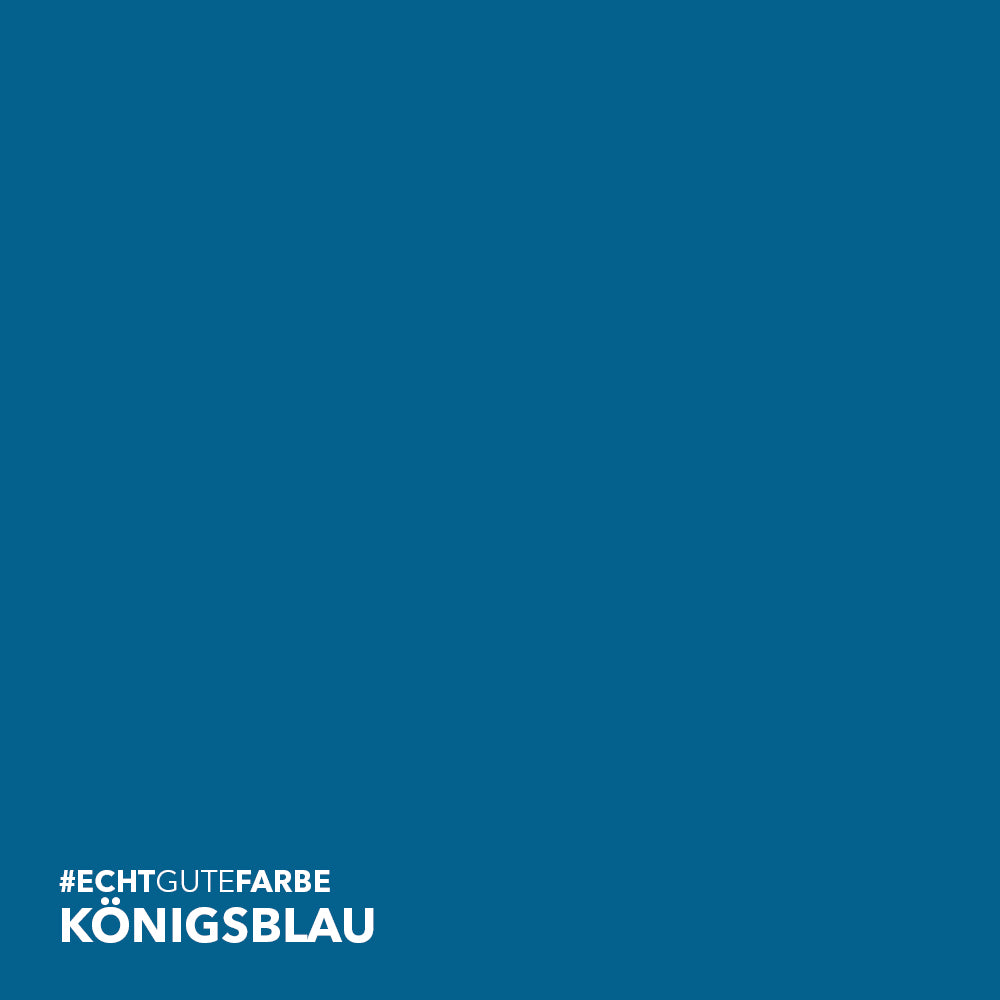 Farbtonbild des Lignocolor Farbtons Königsblau