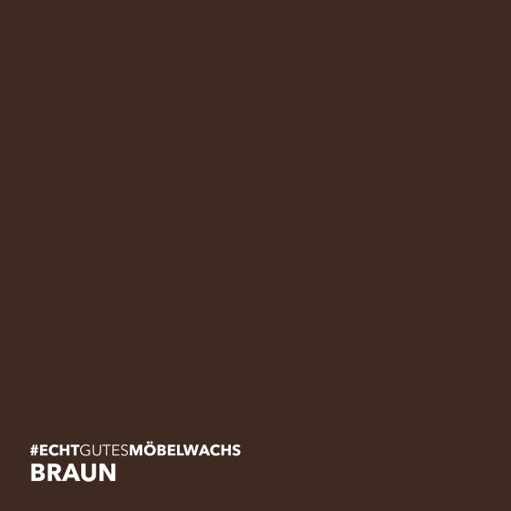 Farbtonbild des Lignocolor Möbelwachs Braun