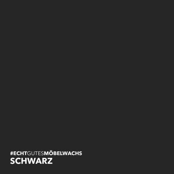 Farbtonbild des Lignocolor Möbelwachs Schwarz