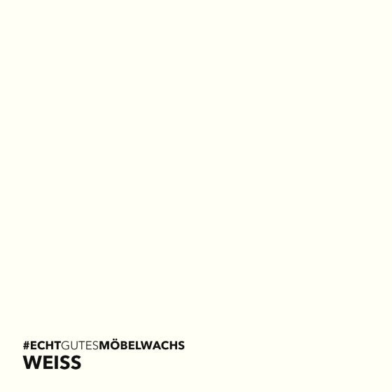 Farbtonbild des Lignocolor Möbelwachs Weiss