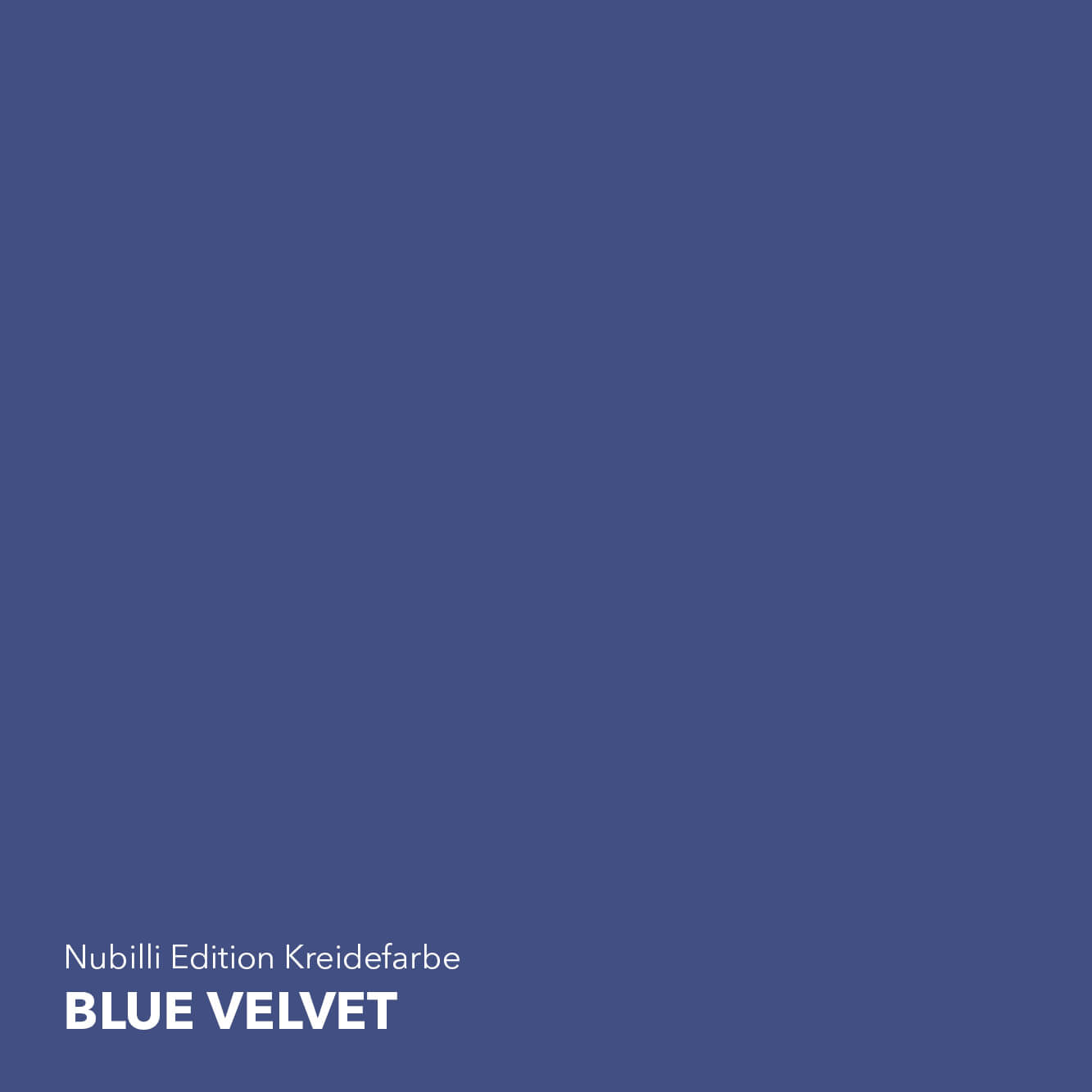 Satter Blauton Blue Velvet aus der Nubilli Edition