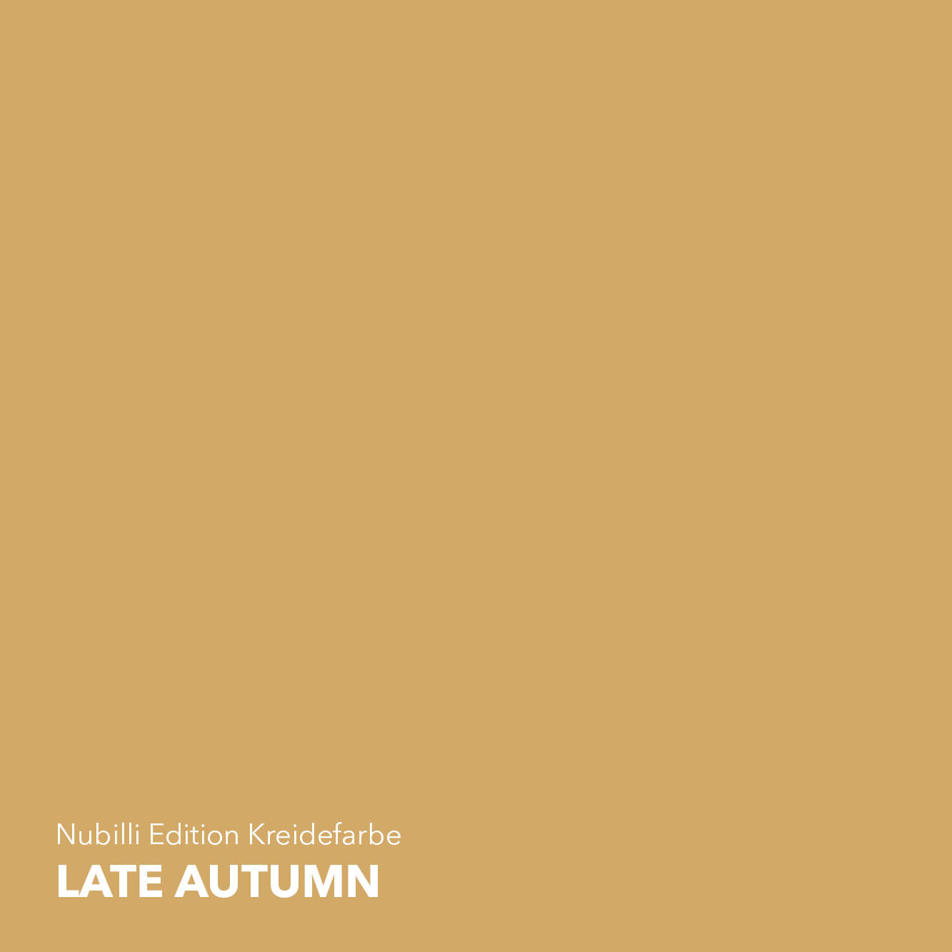 Dunkler, warmer Gelbton Late Autumn aus der Nubilli Edition