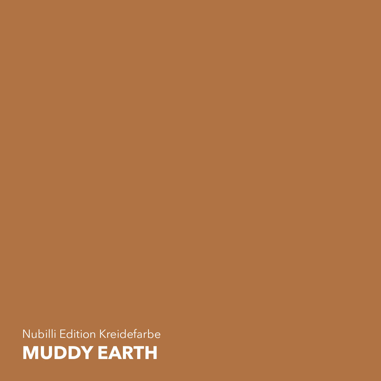 Mittlerer, leicht bräunlicher Orange-Farbton Muddy Earth aus der Nubilli Edition