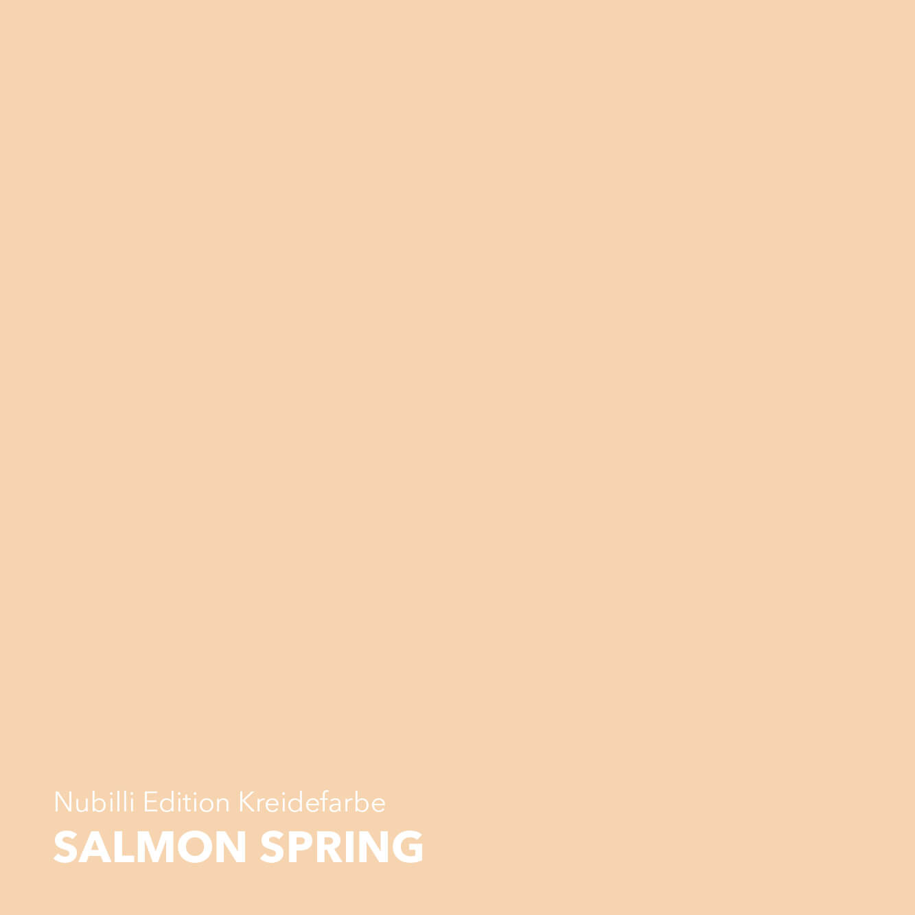 Sehr heller, deutlich gelblicher Lachs-Farbton Salmon Spring aus der Nubilli Edition