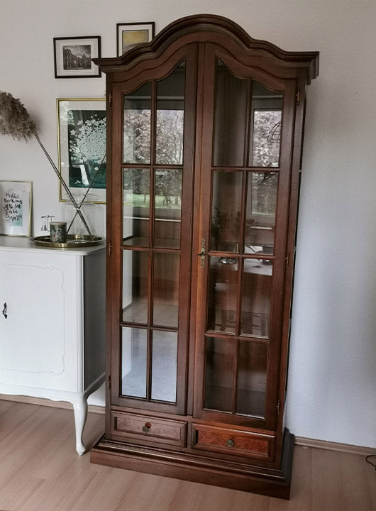 Vorherbild Vitrine Kreidefarbe Storm Lignocolor