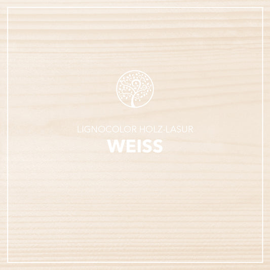 Holzlasur Weiß von Lignocolor